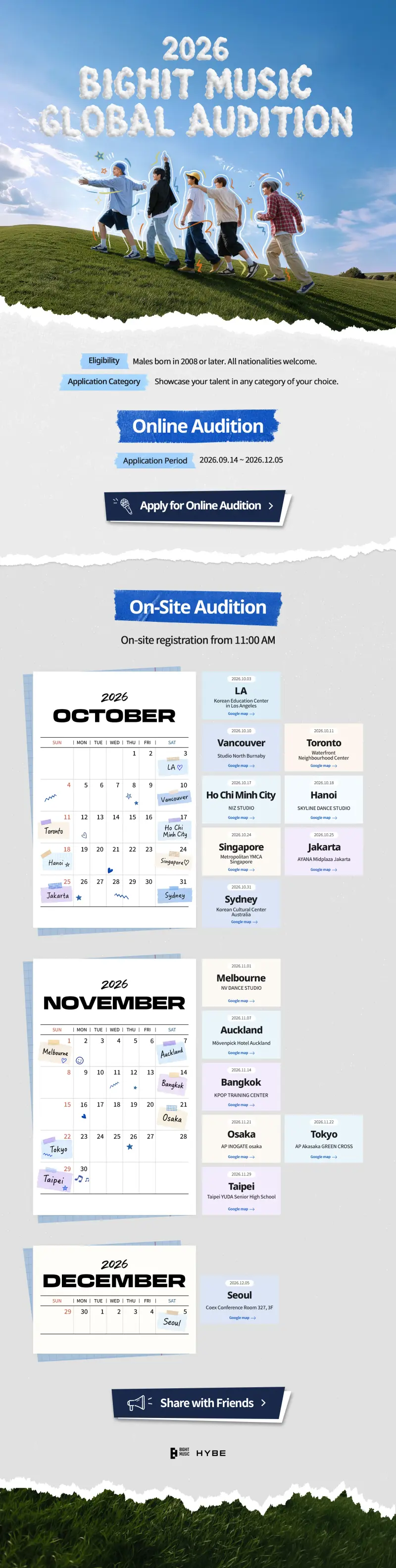 Why BIGHIT MUSIC Is Going to 15 Cities for One Audition