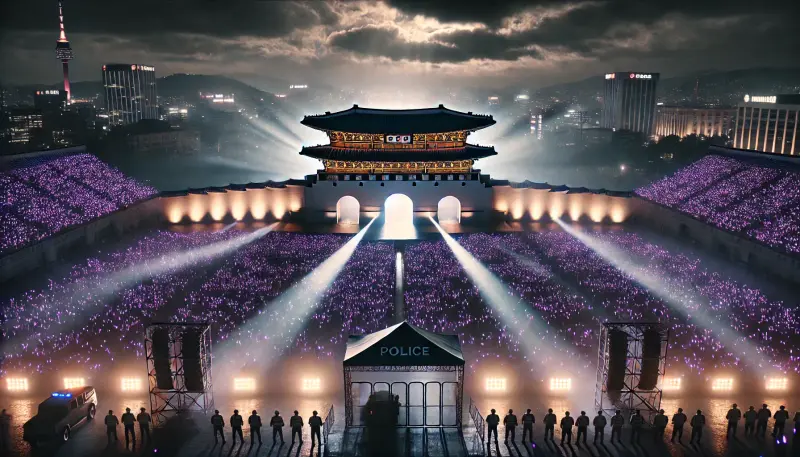 Bomb Threats, Gas Guns, and a Terror Alert: The Full Story of BTS Gwanghwamun's Unprecedented Security Operation