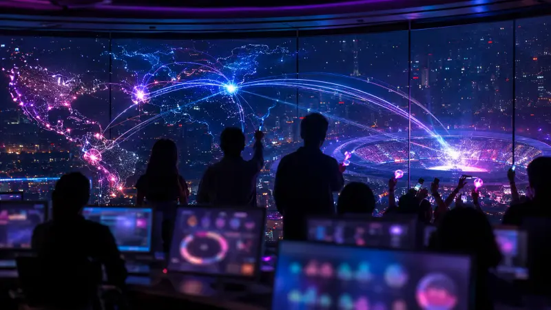 BTS Latin America streams visualized as a stadium and global demand map