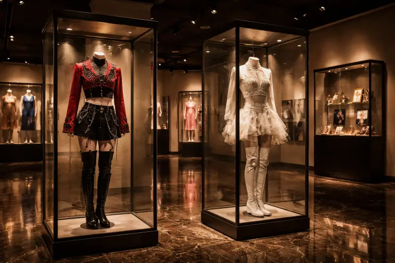 Coachella 2026 K-pop stage costumes and Grammy Museum exhibition concept