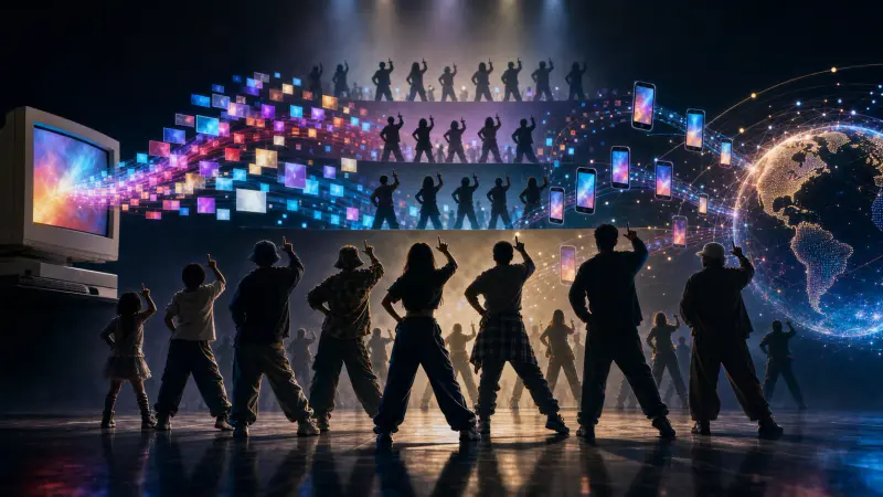 Gangnam Style 6 billion views visualized as global digital motion