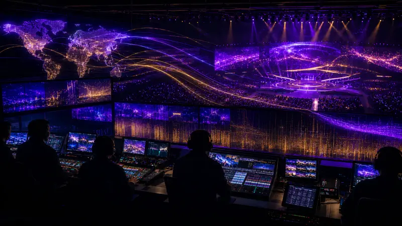 Melon Music Awards 2026 global production room illustration